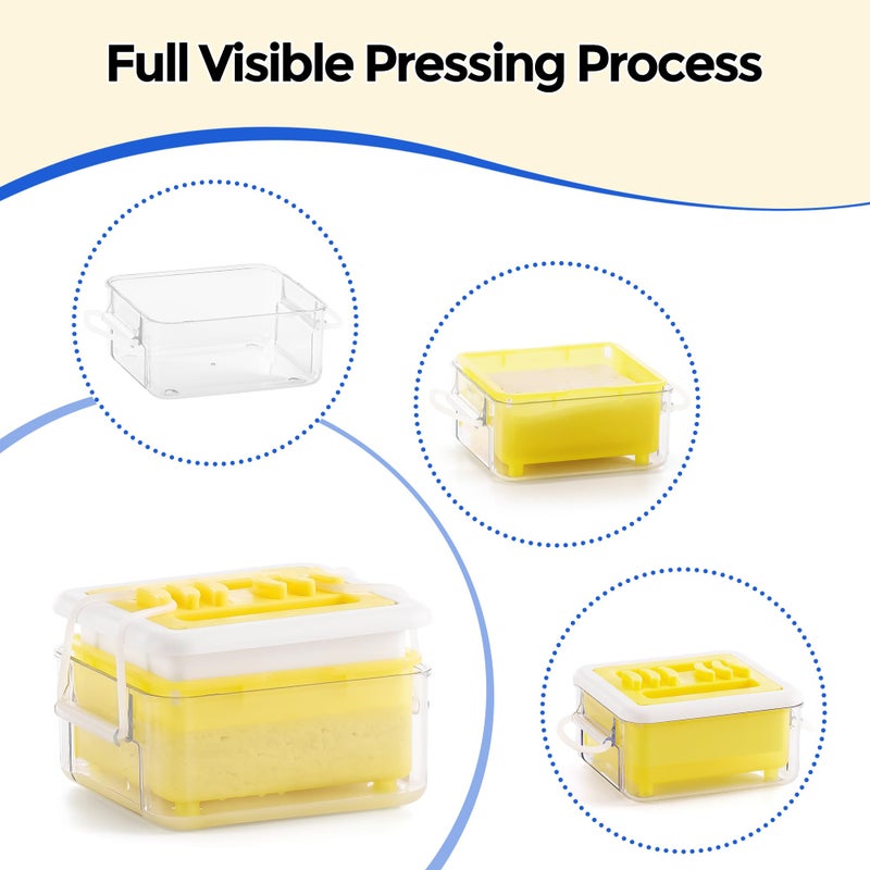 Manba Tofu Press - Tofu Press Dishwasher Safe for Easily Pressing Out Water from Organic Silken Soft Tofu and Extra Firm Tofu - BPA Free - Image 3