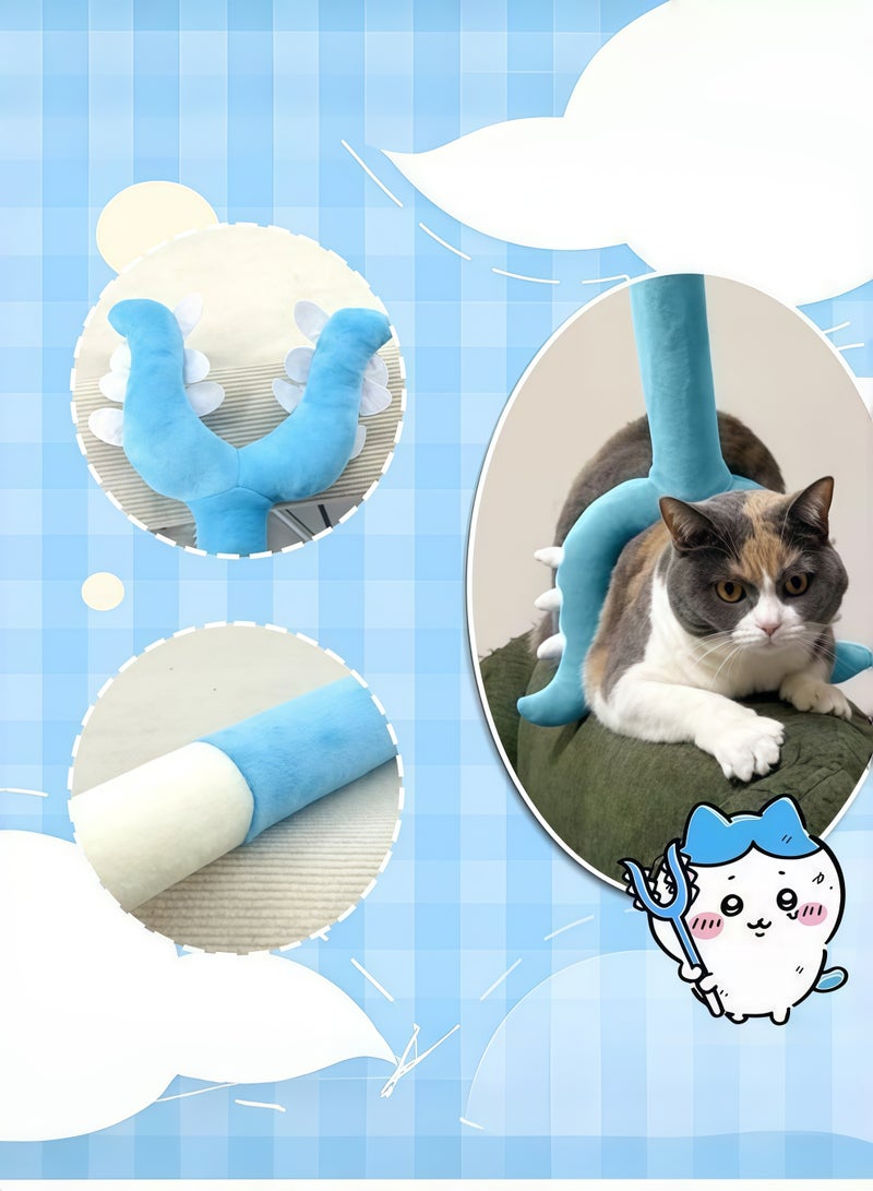 Novelty Interactive Wiggle Fork in Blue- Bendable Photo Prop for Viral Pet Videos, Soft-Touch u0026 Pet-Resistant Stress Relief Toy for Adults, Fun Gag Gift for Office Desk and Parties - Image 4