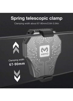 Memo DL01 Multi-functional Cooling Fan Smartphone Radiator Game Handle – Phone Cooler with Cooling Pad for PUBG, Mobile Gaming, Portable Game Controller, Enhanced Performance & Comfort  - Image 3