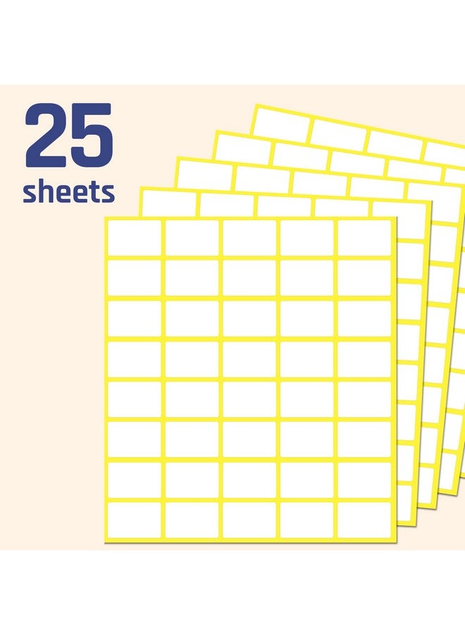 TownStix 1000 Pack 0.5 X 0.75 White Labels Stickers For Writing Price Stickers - Image 3