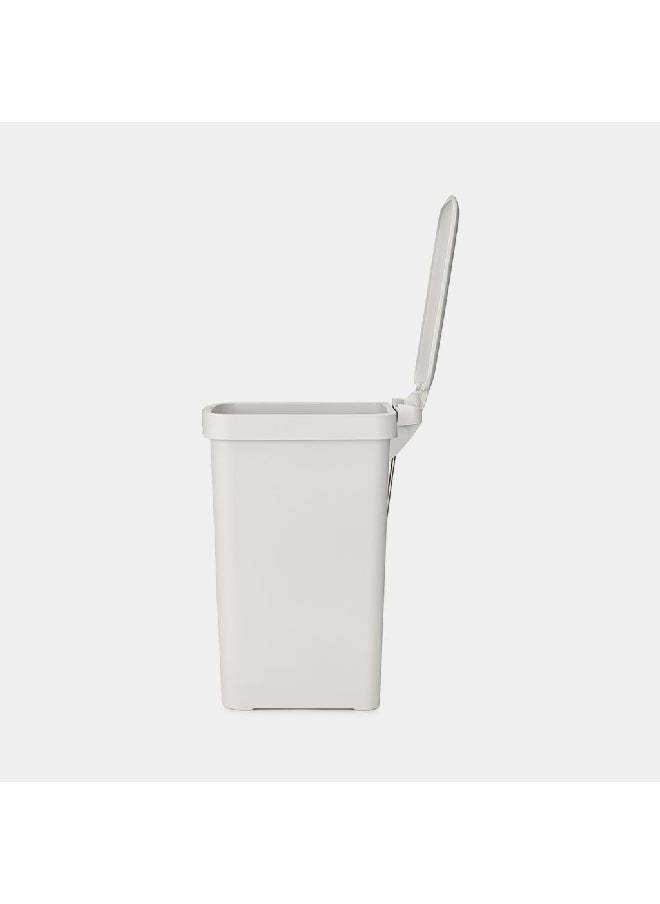 brabantia Durable High Quality Recycled Plastic Pedal Bin Light Grey 16 Liter 800221  - Image 2