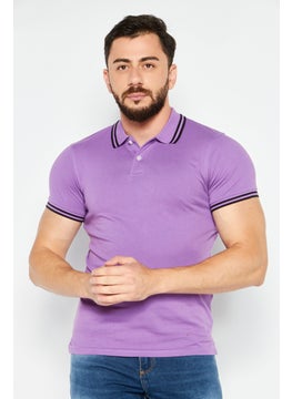 Men Regular Fit Solid Short Sleeve Polo Shirt, Purple - pzsku/Z6BAB1BD0BAB8DEDCB8D5Z/45/_/1732198481/44a147ad-c8e7-4d61-a727-faac1d0cc85d