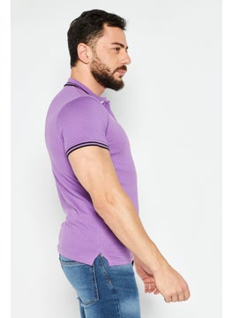 Men Regular Fit Solid Short Sleeve Polo Shirt, Purple - pzsku/Z6BAB1BD0BAB8DEDCB8D5Z/45/_/1732198482/aa892f42-4c37-44cd-b7a5-24e3fb3822cb