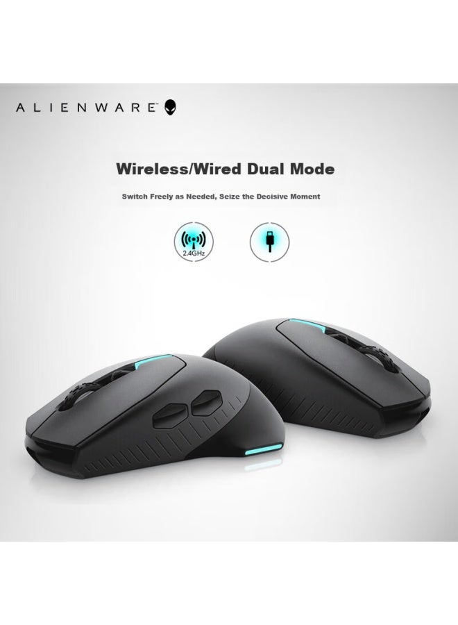 Alienware 610m+520h Mouse And Headset Combo Rgb High-end Gaming Accessories Gift For Boyfriend Valentine's Day Present Black - Image 3