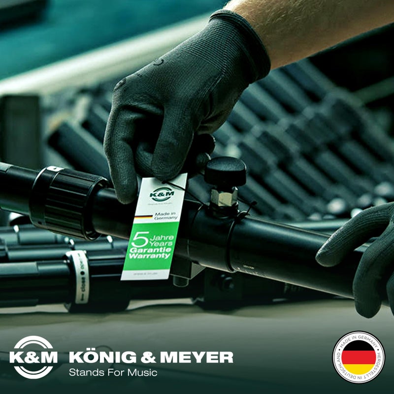 KM K&M Konig & Meyer 16415.000.55 Harmonica Holder | Industry Standard | Hands Free Harp Neck Brace | Sturdy Adjustable Frame | Professional Grade for all Musicians | German Made | Black - Image 5