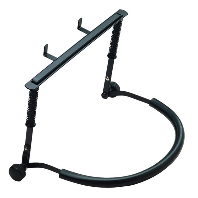 KM K&M Konig & Meyer 16415.000.55 Harmonica Holder | Industry Standard | Hands Free Harp Neck Brace | Sturdy Adjustable Frame | Professional Grade for all Musicians | German Made | Black - Image 1