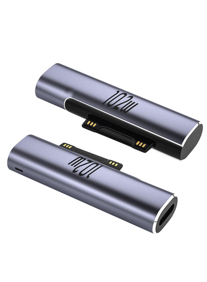100w Pd Power Fast Charging Cable 5 Magnetic Tips For  Surface Pro Laptops Conversion Line-Color: 5 Adapter 102W - Image 2