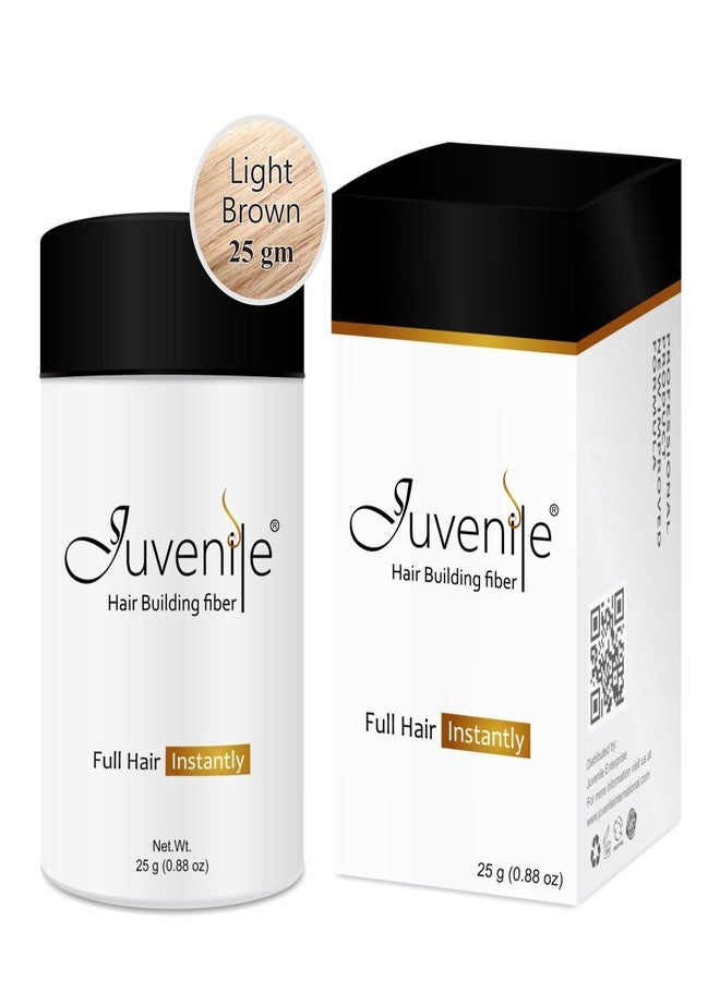 جوفينايل عبوة ألياف بناء الشعر للأطفال 25 غرام (بني فاتح) للرجال والنساء | يغطي الشعر الخفيف وفراغات الشعر فورًا | ألياف كيراتين طبيعية | سهل الاستخدام والغسل - Image 4