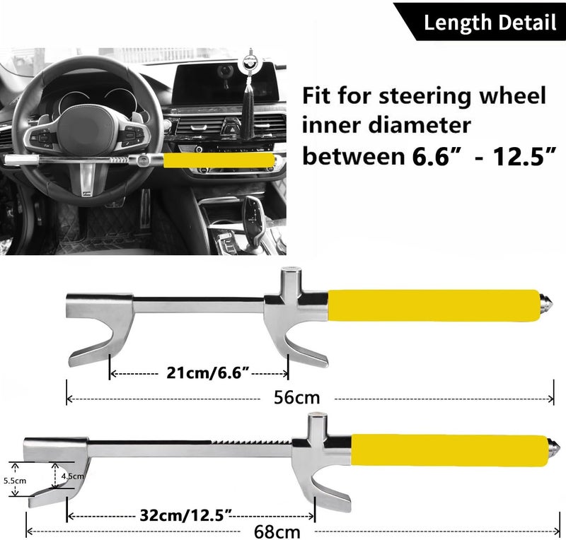 Tevlaphee Heavy Duty Steering Wheel Lock - Image 2