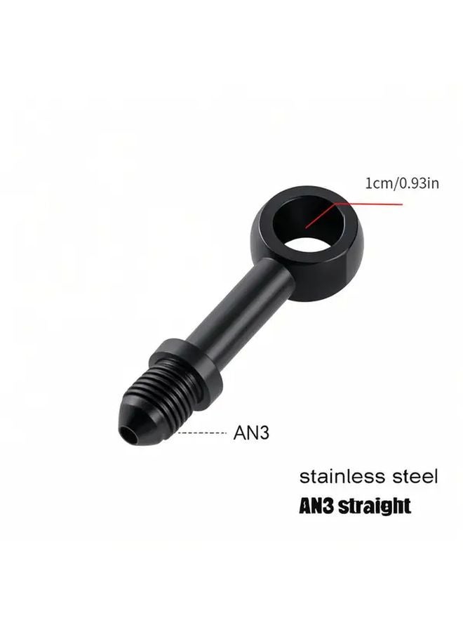 Set of 2 AN3 Banjo Adapters 28 Degree Positive Bending for Motorcycle Hydraulic Oil Pipe - Image 3