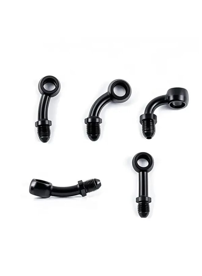 Set of 2 AN3 Banjo Adapters 28 Degree Positive Bending for Motorcycle Hydraulic Oil Pipe - Image 4