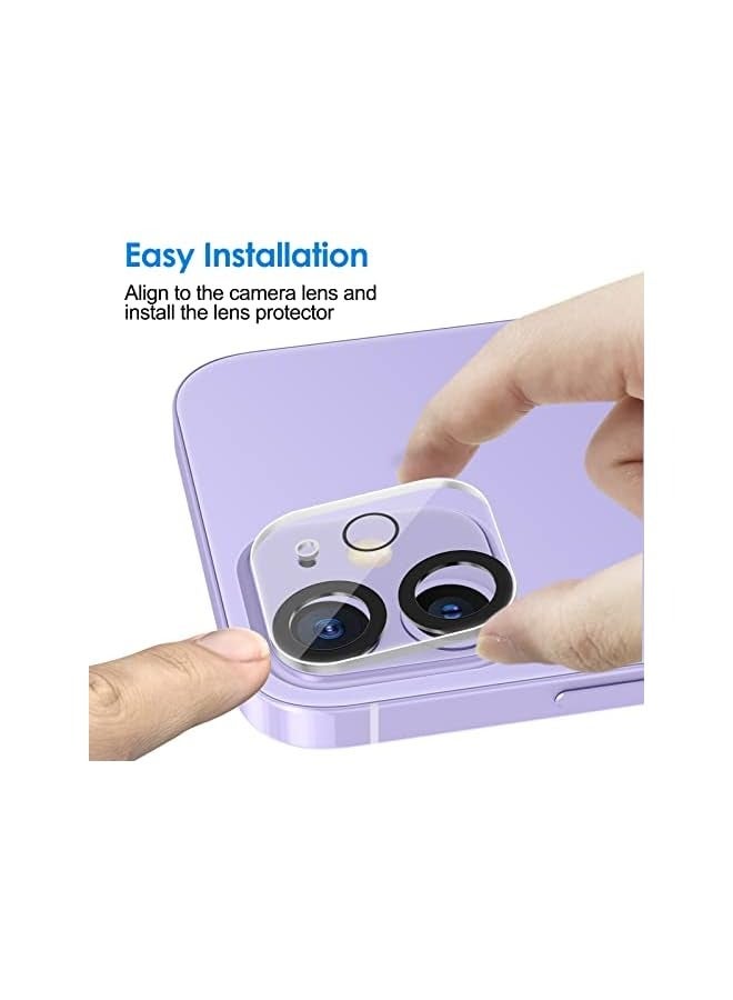 Jetech Camera Lens Protector for iPhone 11 6.1-Inch and iPhone 12 mini 5.4-Inch, 9H Tempered Glass, HD Clear, Anti-Scratch, Case Friendly, Does Not Affect Night Shots, 3-Pack - Image 4
