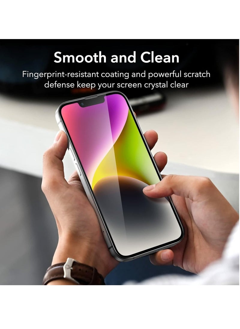 Raxoom "2-Pack Tempered Glass Screen Protector for iPhone 14/13/13 Pro â€“ Full Coverage, 9H Shatterproof, Easy Installation, Bubble-Free, Case-Friendly (6.1'')" - Image 2