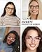 Hubeye Oprah Style Reading Glasses for Women Men Blue Light Blocking Computer Square Readers with Spring Hinge BlackPink TortoiseshellTortoiseshell15 - Image 4