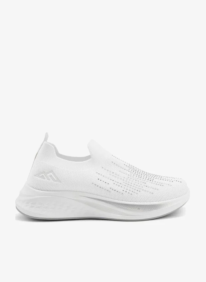 شو اكسبرس Embellished Slip-On Sports Shoes With Pull Tabs