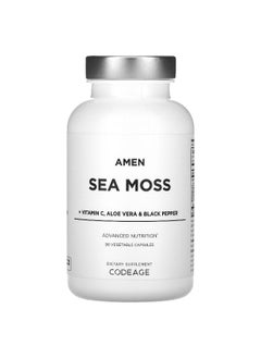 Codeage Codeage, Amen, Sea Moss + Vitamin C, Aloe Vera & Black Pepper, 90 Vegetable Capsules  - Image 1