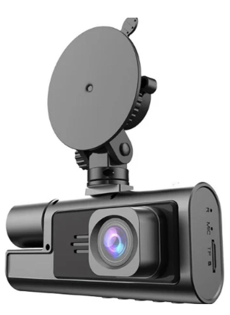 بيوينتي كاميرا داش مزدوجة العدسة بدقة 1080p لتسجيل الجهة الأمامية والداخلية، تتميز بعدسة بزاوية عرض 170 درجة، وتسجيل فيديو مزدوج، ورؤية ليلية، وسعة تخزين 32 جيجابايت. - Image 2