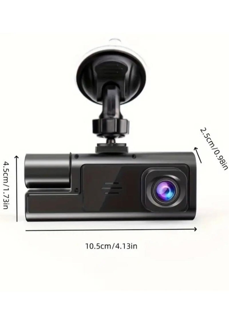 بيوينتي كاميرا داش مزدوجة العدسة بدقة 1080p لتسجيل الجهة الأمامية والداخلية، تتميز بعدسة بزاوية عرض 170 درجة، وتسجيل فيديو مزدوج، ورؤية ليلية، وسعة تخزين 32 جيجابايت. - Image 4