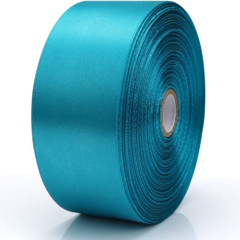 Nsilu 1-1/2 Inch  Peacock Blue Ribbon For Gift Wrapping 50 Yards Perfect Wedding Party Wreath Sewing Diy Hair Accessories Decoration Floral Hair Balloons Other Projects - Image 3