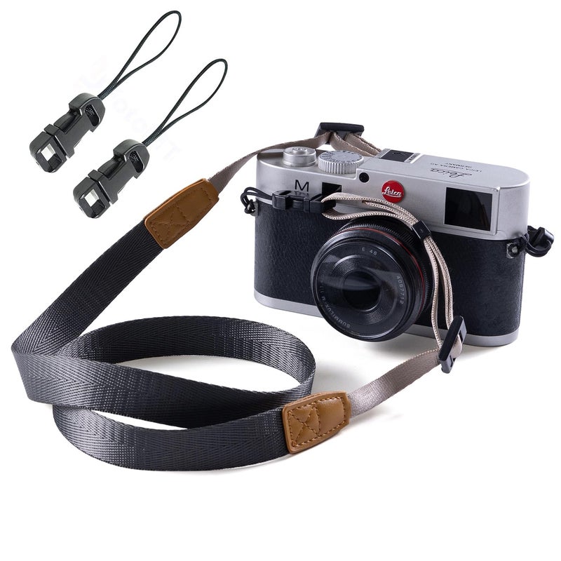 Eorefo Camera Strap Camera Neck Strap With Quick-Release Buckles For Mirrorless Camera.(Dark Gray) - Image 1