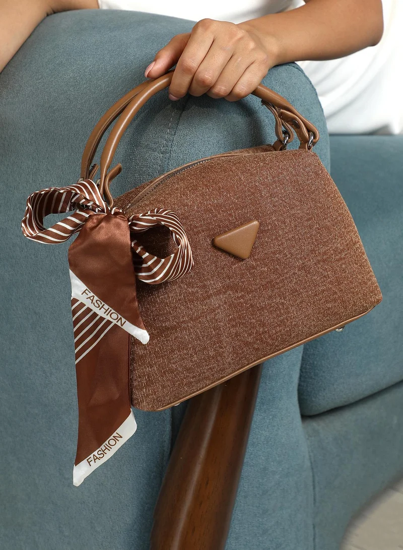 Haute Sauce  Top Handle Scarf Handbag for Women | Best Price UAE