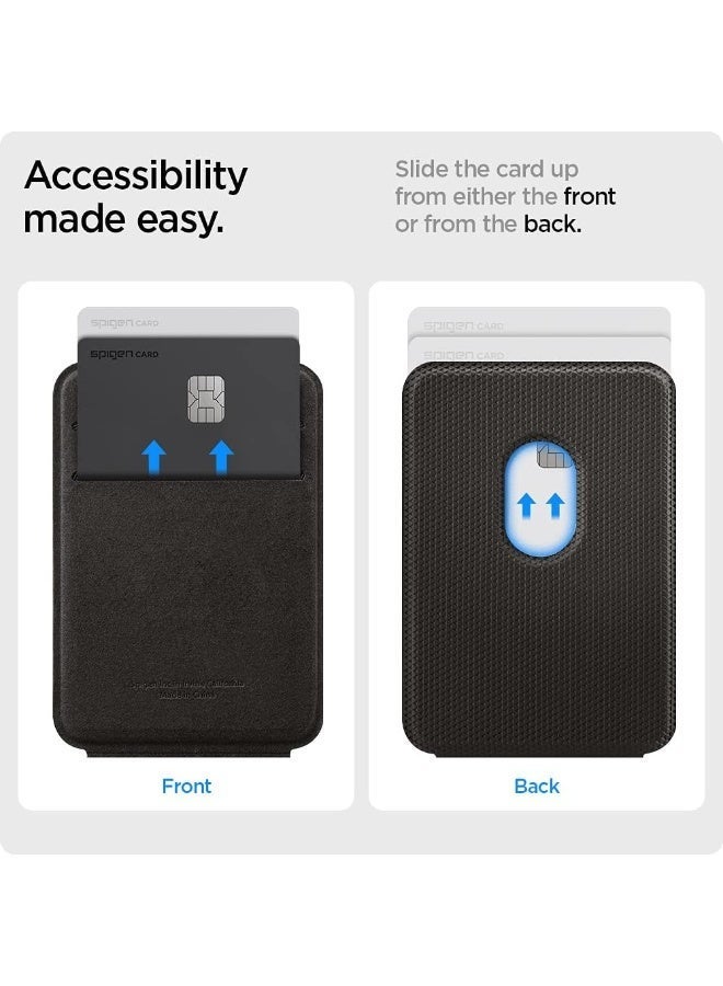 Spigen Smart Fold (MagFit) Magnetic Wallet Card Holder with Kickstand compatible with MagSafe case and iPhone 17 series, iPhone 16/15/14/13/12 Series - Black - Image 5