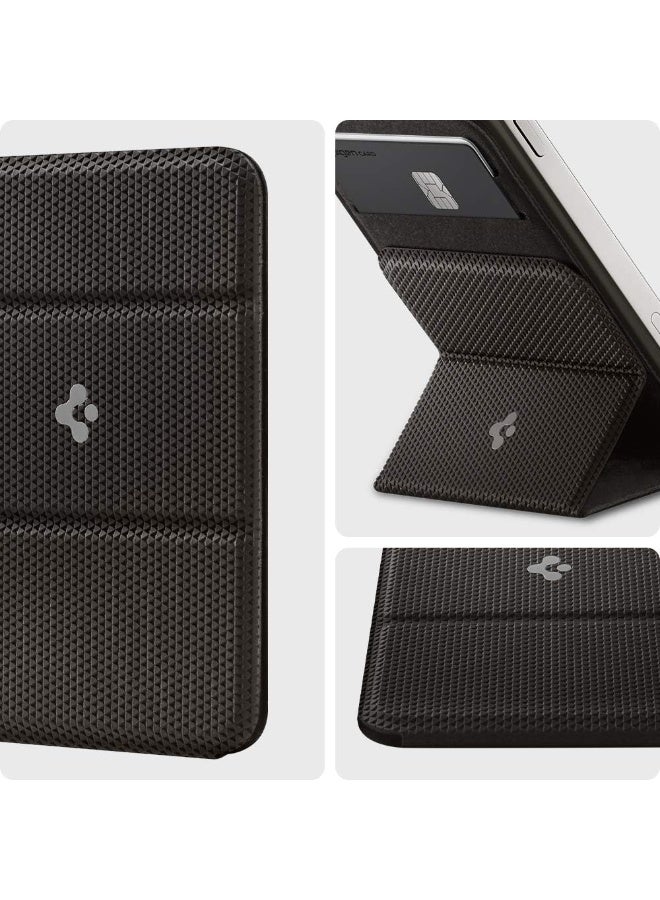 Spigen Smart Fold (MagFit) Magnetic Wallet Card Holder with Kickstand compatible with MagSafe case and iPhone 17 series, iPhone 16/15/14/13/12 Series - Black - Image 3