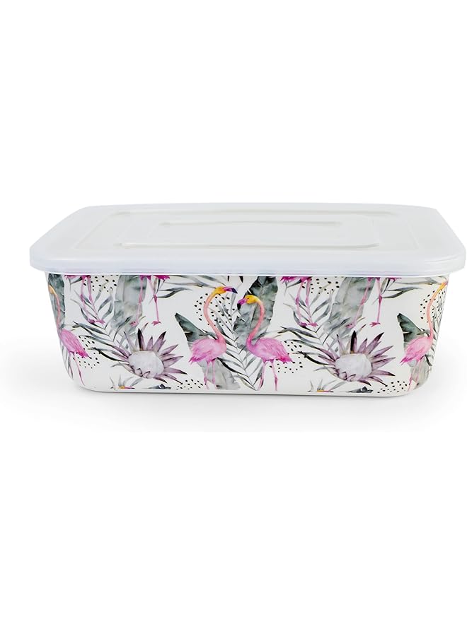 كويزين أرت علبة غداء فلورنسا الصديقة للبيئة من ألياف الخيزران لتخزين الطعام، مقاس 19×14 سم، 800 مل - Image 1