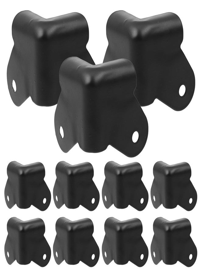 IWOWHERO 20pcs Speaker Cabinet Corner Cover Protector Metal Guard Anti-Collision Anti-Rust for Baby Proofing Furniture Cabinet Guitar Amplifier Stage Speaker Table Edge Guard Bumpers Black - Image 1