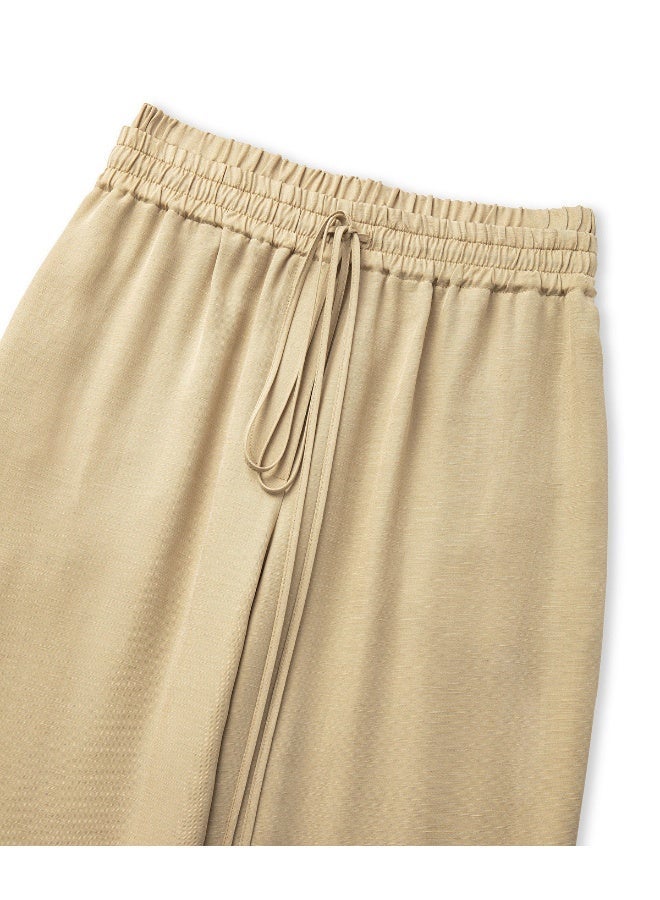 ابيكول بنطلون واسع الساق بخصر مزدوج - Image 4