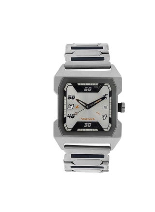fastrack Fastrack Quartz Analog Siler Dial Stainless Steel Strap