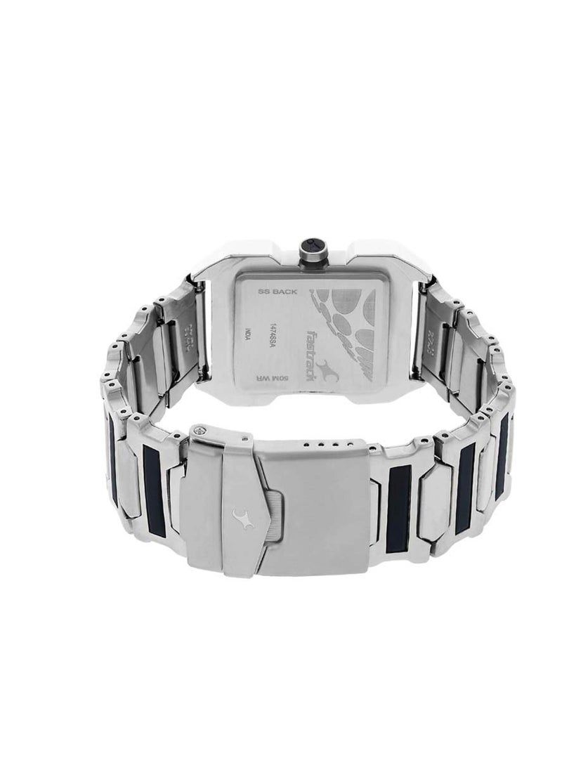 fastrack Fastrack Quartz Analog Siler Dial Stainless Steel Strap Watch for Guys  - Image 4