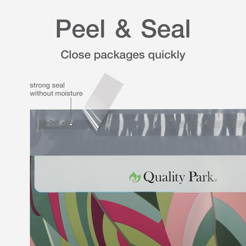Quality Park Thank You Poly Mailers, 10 x13 Inch Shipping Envelopes, 100 Pack, Self Seal, Waterproof Shipping Bags for Clothing, Leaf (QUA89300) - Image 5