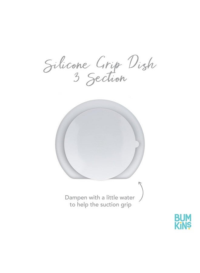 BUMKiNs Toddler And Baby Suction Plate, Silicone Divided Grip Dish For Babies And Kids, Baby Led Weaning, Children Feeding Supplies, Non Skid Bottom, Platinum Silicone, 6 Months Up, Lavender And Pink - Image 5