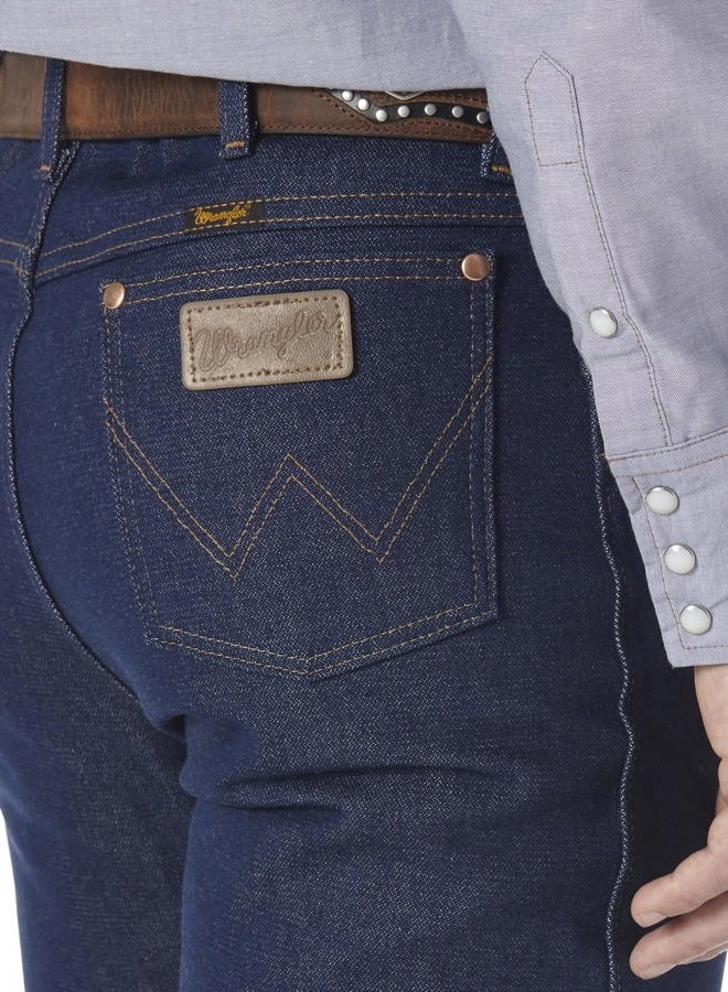 Wrangler Men's 0936 Cowboy Cut Slim Fit Jean, Rigid Indigo, 30W / 30L - Image 2