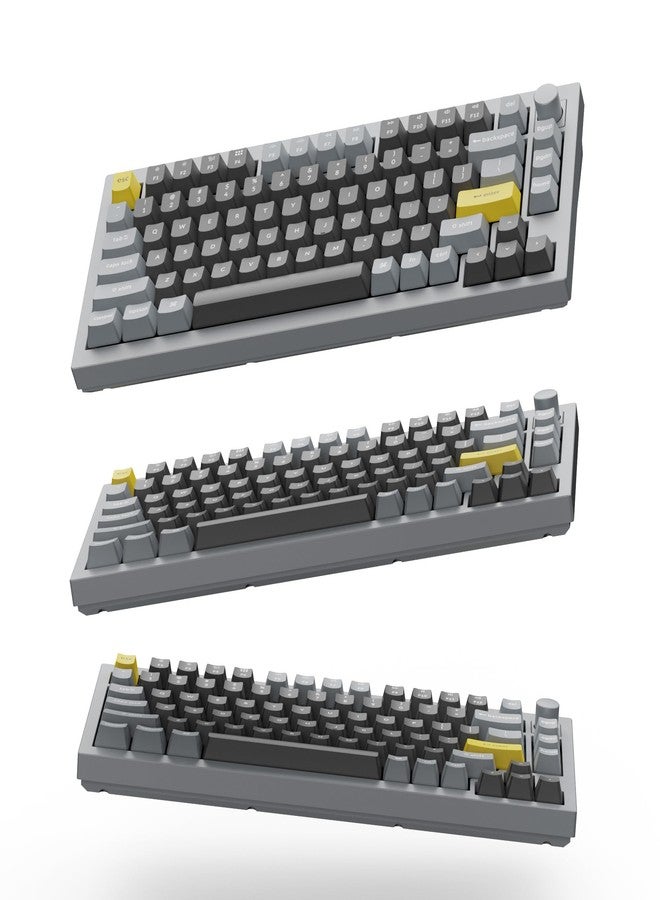 Keychron Q1 RGB Wired Custom Mechanical Keyboard Knob Version, 75% Layout QMK/VIA Programmable with Hot-swappable Gateron G Pro Red Switch Double Gasket Compatible with Mac Windows Linux (Grey) - Image 5