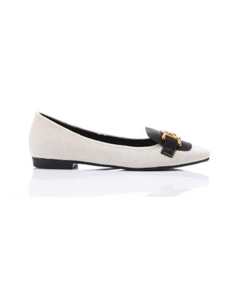 Textile Comfort Ballerinas - Black & Off White