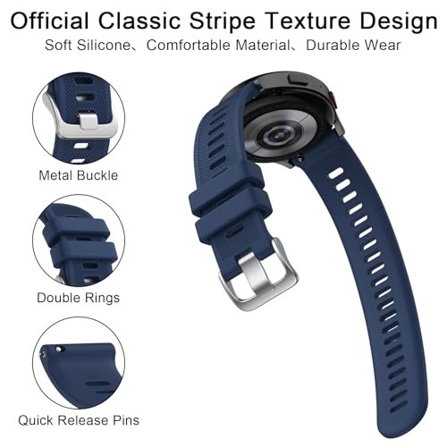 Tobfit Straps Compatible with Garmin Vivoactive 5/3,Venu Sq/Venu Watch Band for Women Men, 20mm Soft Silicone Sport Strap for Garmin Vivoactive 3/5, Vivomove HR, Forerunner 245/645 Music - Image 4