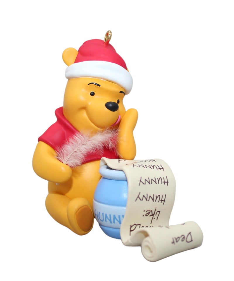 WINNIE THE POOH POOHS CHRISTMAS LIST 2006 Hallmark Ornament QXD8323