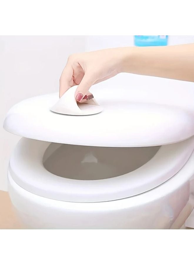 قطعتان من مقابض غطاء المرحاض - لون عشوائي - تصميم مريح - بلاستيك متين - سهل الفتح للمسنين وذوي الاحتياجات الخاصة - Image 2