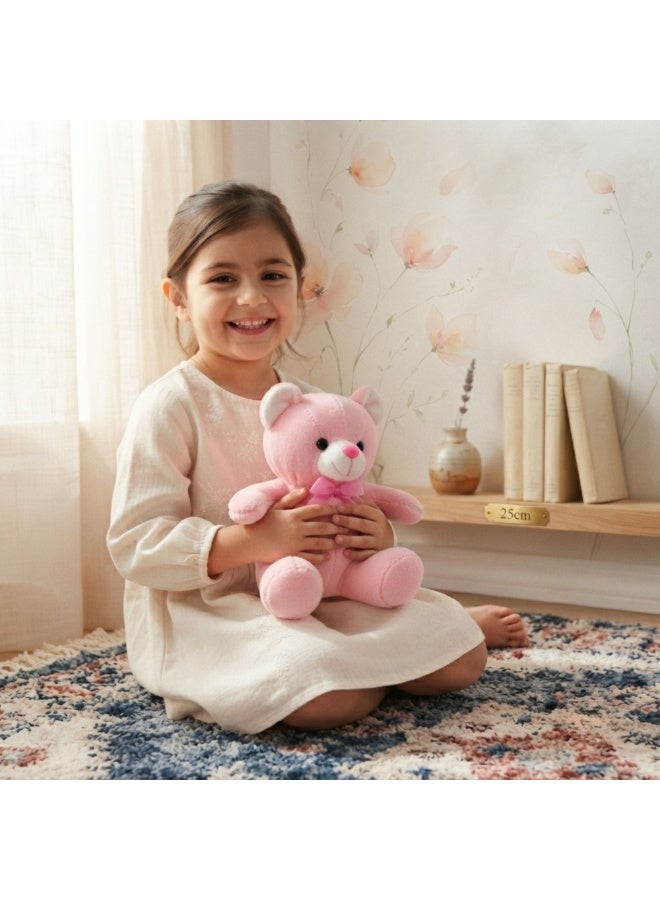Soft Plush Teddy Bear 25 cm, Stuffed Animal Teddy Bears, Ultra Soft Cuddly Plush Toys for Kids, Girls, Boys, Baby Shower, Birthday, Valentine's Day & Gift Decoration, Blue & Pink, 35 cm - Image 2