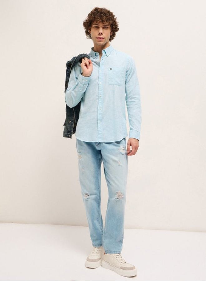 THE BEAR HOUSE Men's Shirt for Casual and Formal Wear | Classic Button-Down Style for Office, Daily Use, Travel, Events & All-Season Outfits | Versatile & Stylish Wardrobe Essential for Every Occasion - Image 5