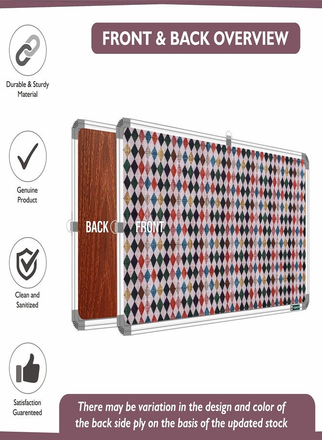 YAJNAS® 28x41 CM Premium Material Diamond Dews Designed Notice Board/Pin-up Board/Soft Board/Bulletin Board/Pin-up Display Board for Study Room, Home, Office & School Use - Image 3
