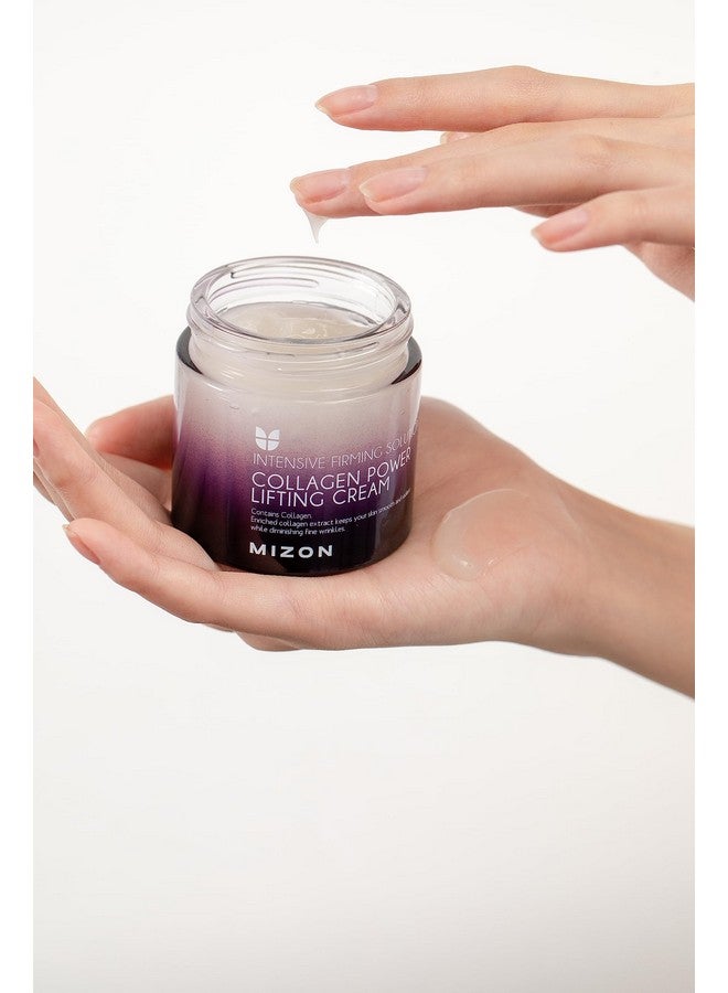 MIZON Collagen Power Lifting Cream, Face Moisturizer With Collagen, Adenosine, Hyaluronic Acid, Green Calming Complex, Wrinkle Care, Lifting And Tightening (2.53 Fl. Oz.) - Image 2