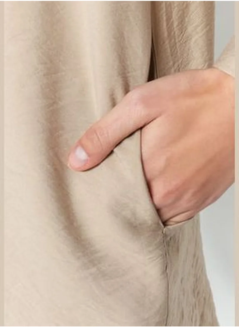trendyol Camel Shirt-Trousers Woven Suit