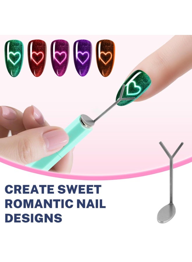 Arabest 4-in-1 diamond nail art stencil with 3 creative patterns (french, heart, bunny) for gel polish, easy to use for beginners and nail artists - Image 5