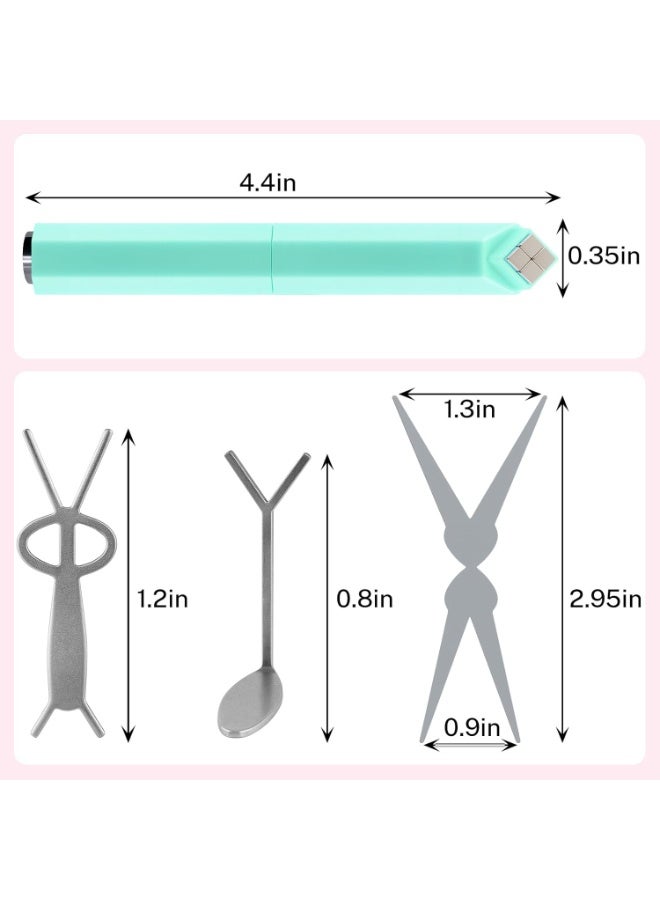 Arabest 4-in-1 diamond nail art stencil with 3 creative patterns (french, heart, bunny) for gel polish, easy to use for beginners and nail artists - Image 2
