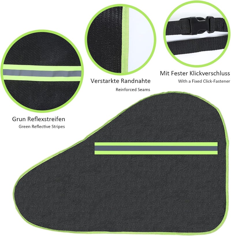 ROMON Drawbar Cover, Waterproof Tow Bar Cover with Reflective Edge, Universal Tow Bar Cover Caravan with Click Fastening, Tow Bar Protective Towing Hitch Cover for Trailers - Image 3