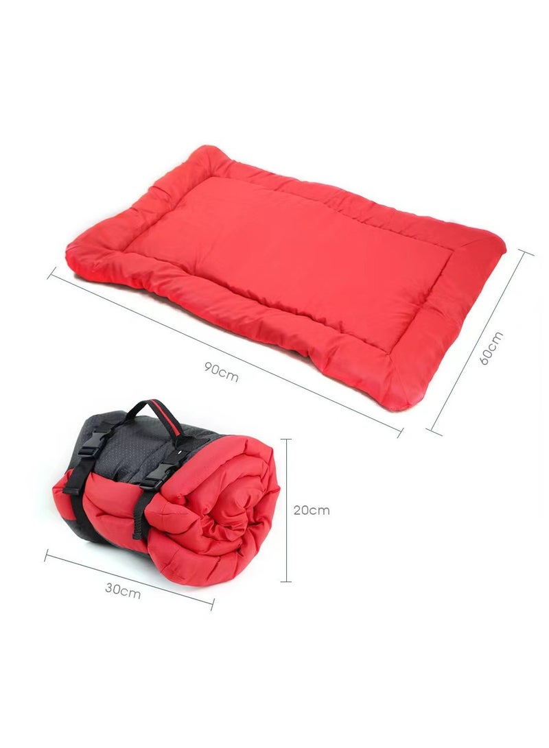 عام مستلزمات الحيوانات الأليفة: مقعد متنقل ماء مقاوم قابل للطي واللف للسير، وسادة لكلب، سرير لكلب، كوخ لكلب - Image 5