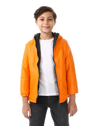 Waterproof Long Sleeves Quilted Hooded Jacket